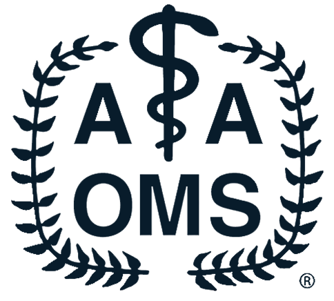 Official logo badge of the American Association of Oral and Maxillofacial Surgeons