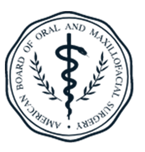 Official certification seal of the American Board of Oral and Maxillofacial Surgery